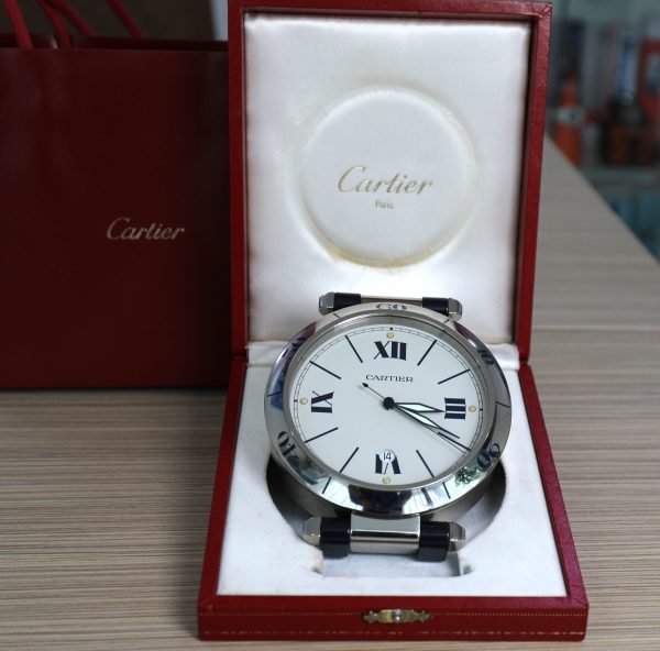 Cartier Pendulette Pasha - Stainless Steel - Quartz - Box - Image 3