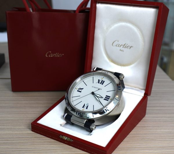 Cartier Pendulette Pasha - Stainless Steel - Quartz - Box - Image 4