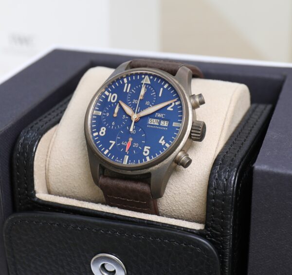 IWC Pilot - Bronze-Titane, Automatic - Blue Dial 41mm - Very Good Conditions - Extra strap - Image 15