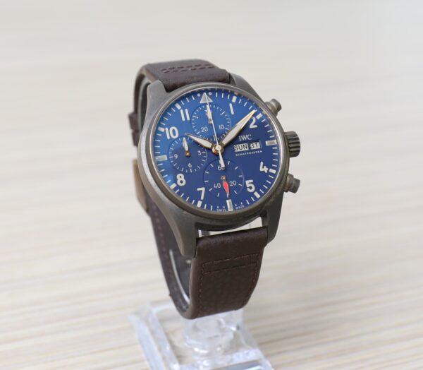 IWC Pilot - Bronze-Titane, Automatic - Blue Dial 41mm - Very Good Conditions - Extra strap - Image 8