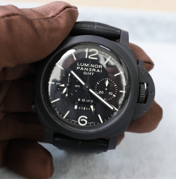 Panerai Luminor 1950 8 Days - GMT - Monopulsante - Ceramic - PAM00317 - Unworn - Full Set - Image 15