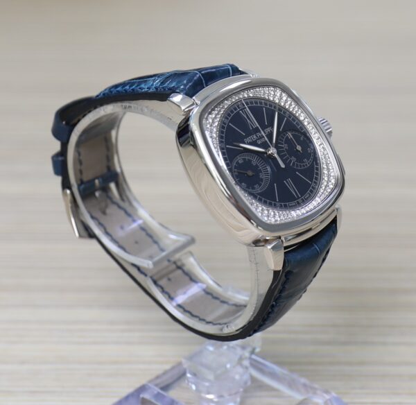 Patek Philippe Ladies Complication - 7071G - White Gold - Blue Dial - Chronograph - New - Full Set - Image 10