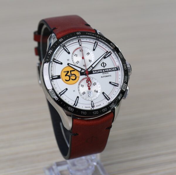 Baume & Mercier Clifton - Limited Edition Club Indian - Chronograph - 44MM - Very Good Conditions - Full Set - Image 7