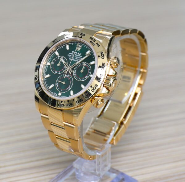 Rolex Cosmograph Daytona - Anniversary - John Mayer 18K Yellow Gold - Green dial - New - Full Set - Image 6