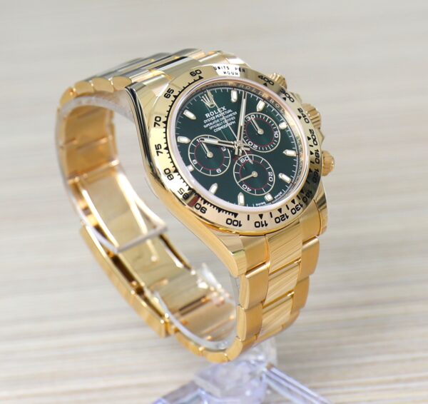 Rolex Cosmograph Daytona - Anniversary - John Mayer 18K Yellow Gold - Green dial - New - Full Set - Image 10