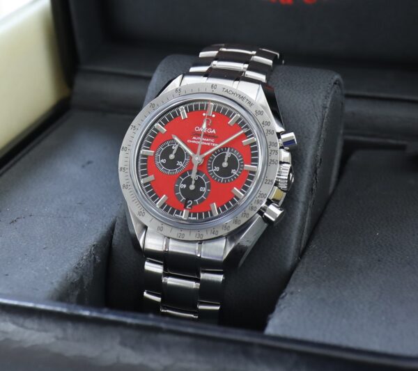 Omega Speedmaster - Michael Schumacher Legend Collection - 42mm - Red Dial - Unworn - Full Set - Image 4