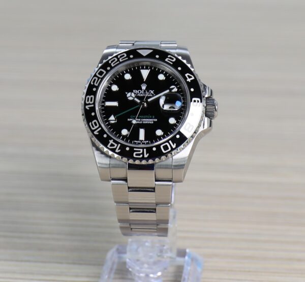 Rolex GMT-Master II - 40mm - Black Dial Bezel - Good Conditions - Box and Card - Image 7