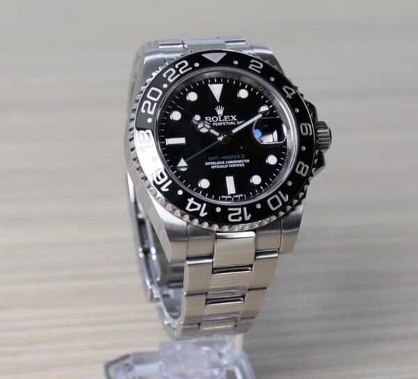 Rolex GMT-Master II - 40mm - Black Dial Bezel - Good Conditions - Box and Card - Image 8