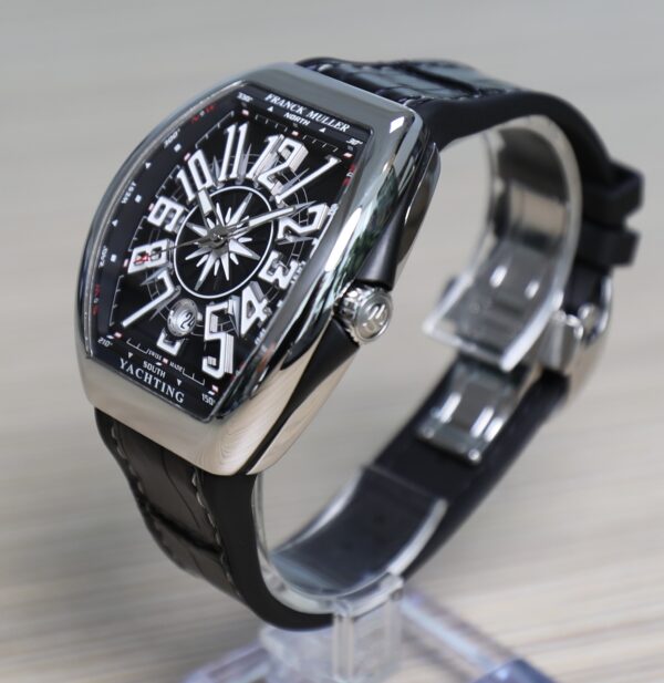 Franck Muller Vanguard Yachting - 41mm - Black Dial - Leather Strap - Unworn - Full Set - Image 6