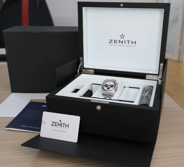 Zenith El Primero Chronomaster - Revival El Primero A384 - Panda - V good Conditions - Full Set - Image 4