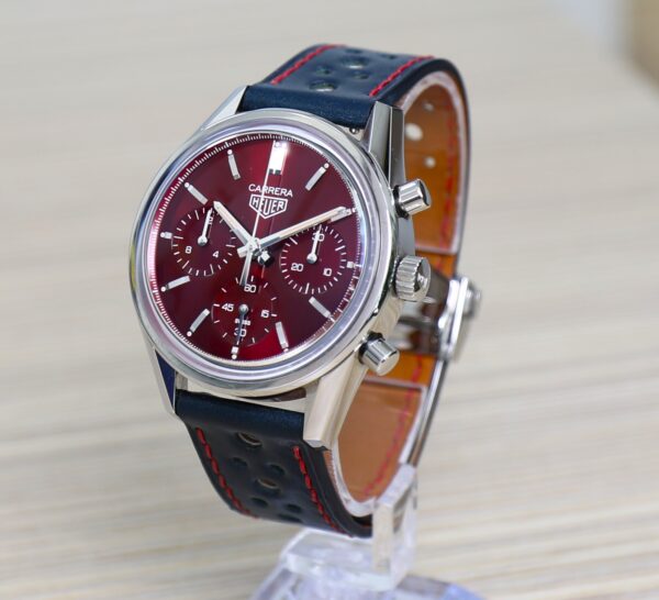 TAG Heuer Carrera - 39mm - Chronograph Cherry Red - Limited Edition 600pcs - Full Set