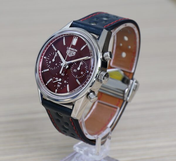 TAG Heuer Carrera - 39mm - Chronograph Cherry Red - Limited Edition 600pcs - Full Set - Image 6