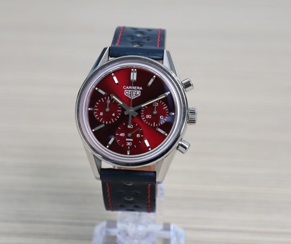 TAG Heuer Carrera - 39mm - Chronograph Cherry Red - Limited Edition 600pcs - Full Set - Image 7