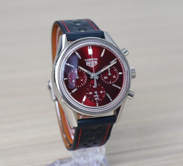 TAG Heuer Carrera - 39mm - Chronograph Cherry Red - Limited Edition 600pcs - Full Set - Image 8