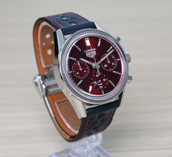 TAG Heuer Carrera - 39mm - Chronograph Cherry Red - Limited Edition 600pcs - Full Set - Image 9