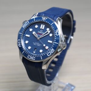 Omega Seamaster Diver 300M - Blue Dial - Rubber Strap - New- 2025 - Full Set