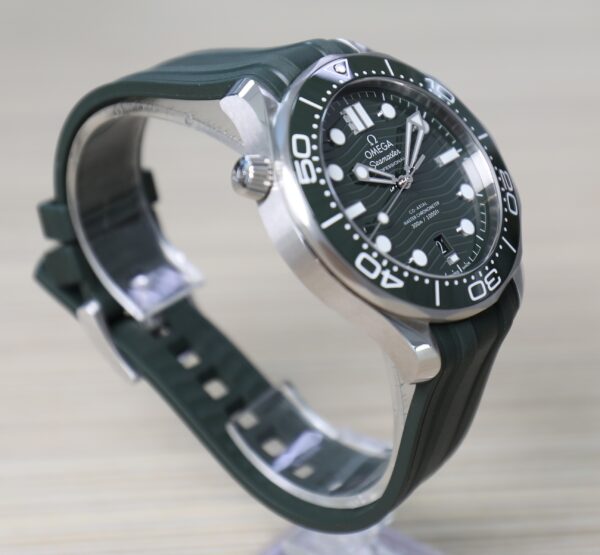 Omega Seamaster Diver 300M - Green Dial - Rubber Strap - New- 2025 - Full Set - Image 10