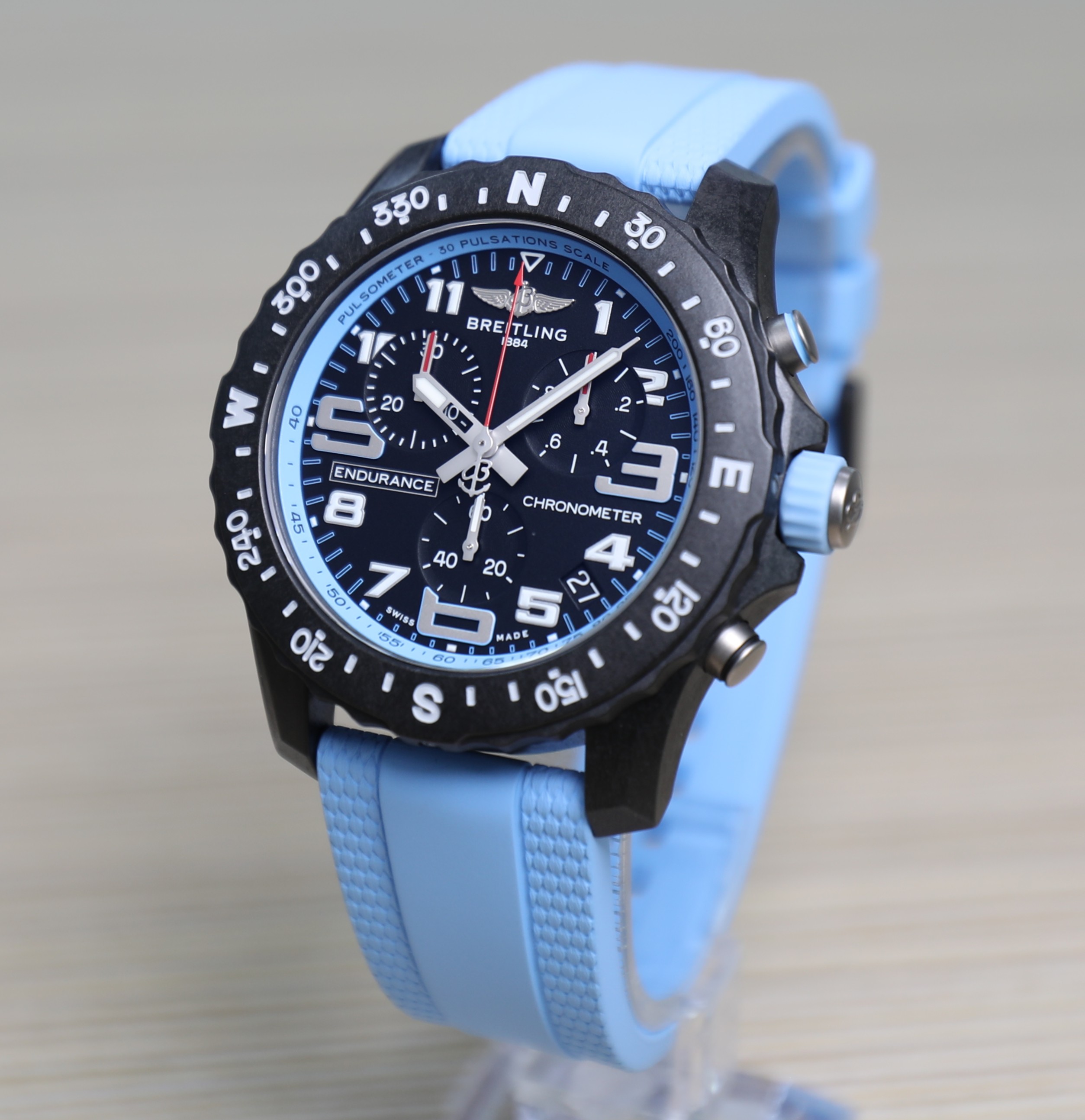 Breitling Endurance Pro - Super Quartz - Light Blue - 44mm - New - Full Set