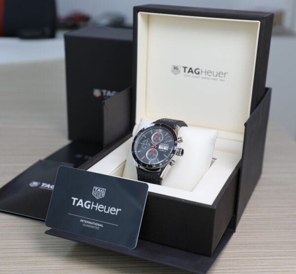 TAG Heuer Carrera Calibre 16 - 43mm - Limited Edition - Grey Sunburst Dial - Full Set - Image 4