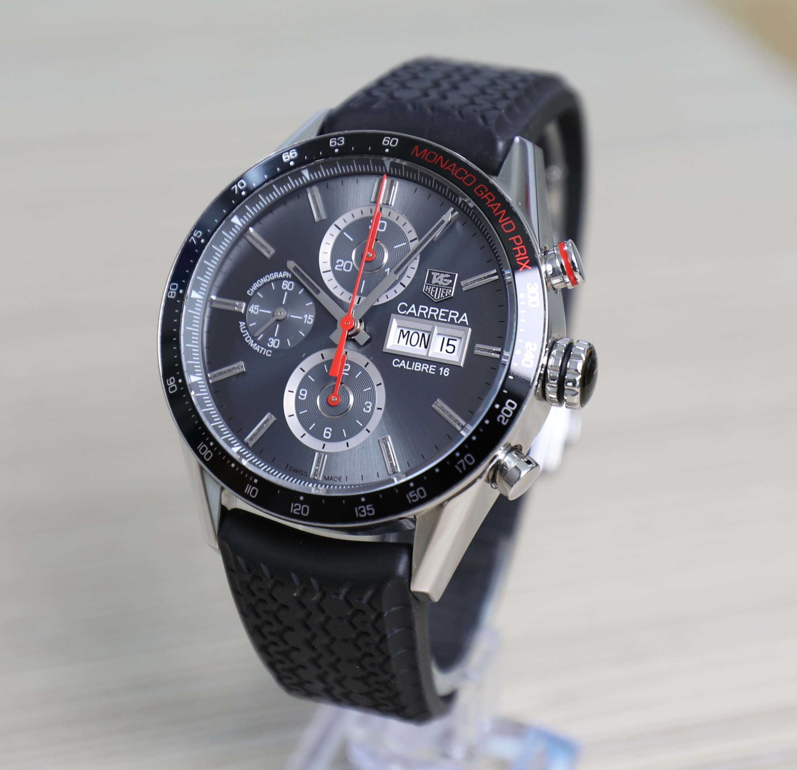 TAG Heuer Carrera Calibre 16 - 43mm - Limited Edition - Grey Sunburst Dial - Full Set