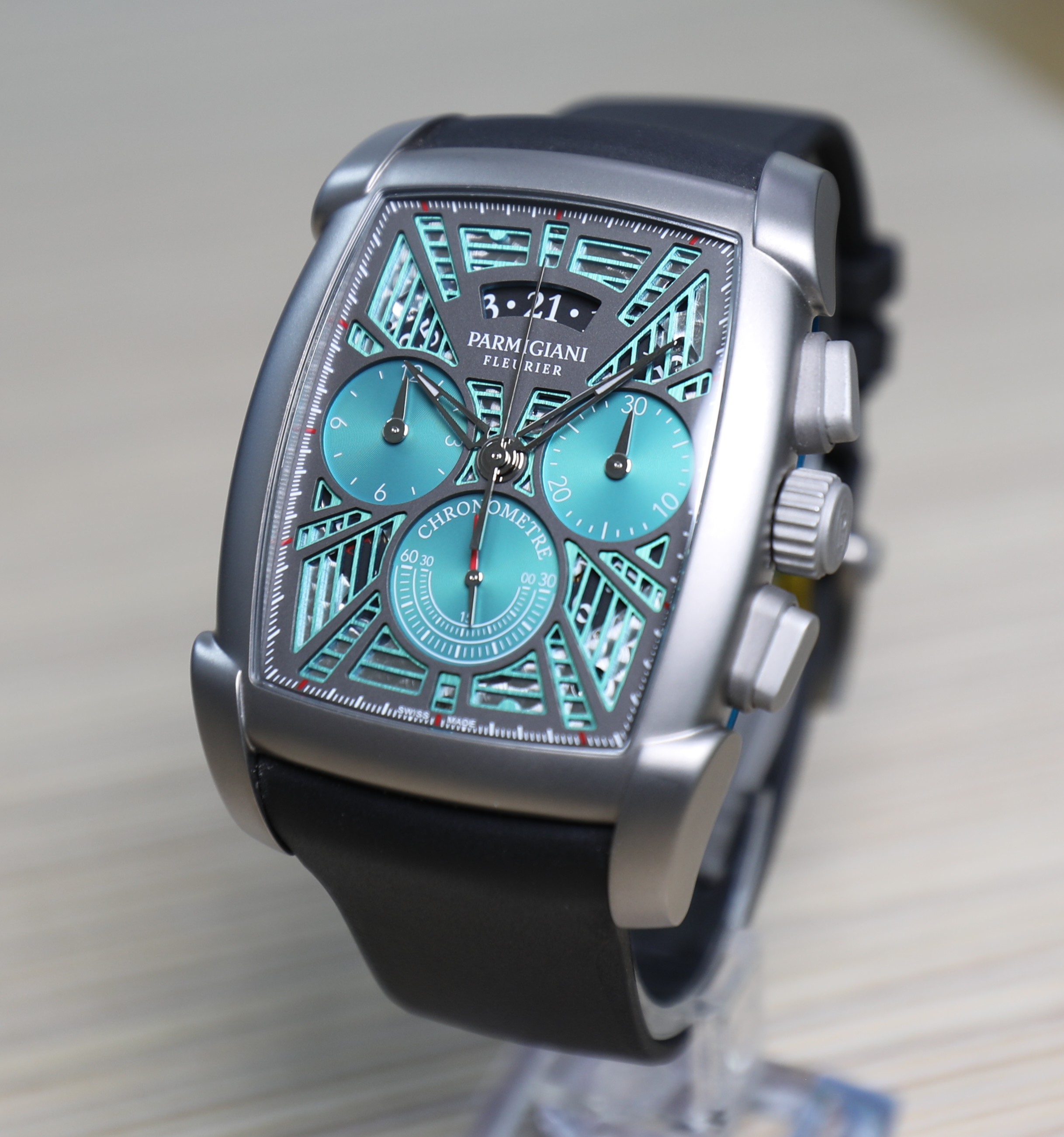 Parmigiani Fleurier Kalpagraphe - Titanium - Skeleton Green Dial - Limited Edition 28pcs - New - Full Set