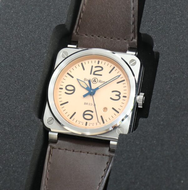 Bell & Ross BR03A - Copper - Salmon Dial - 41mm - Very Good Conditions - Full Set - Image 5