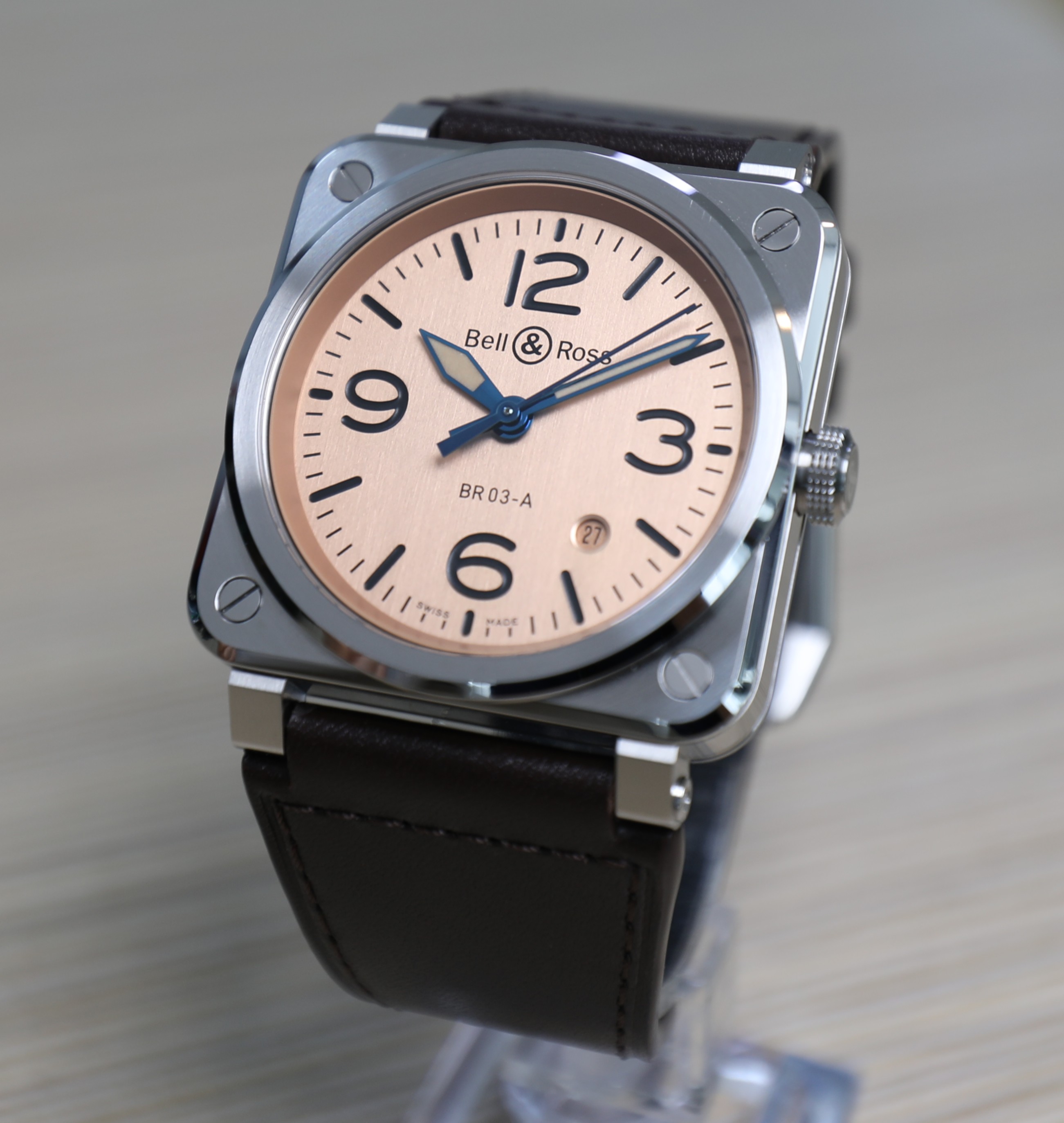 Bell & Ross BR03A - Copper - Salmon Dial - 41mm - Very Good Conditions - Full Set