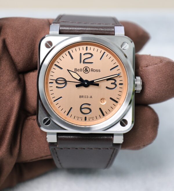 Bell & Ross BR03A - Copper - Salmon Dial - 41mm - Very Good Conditions - Full Set - Image 13