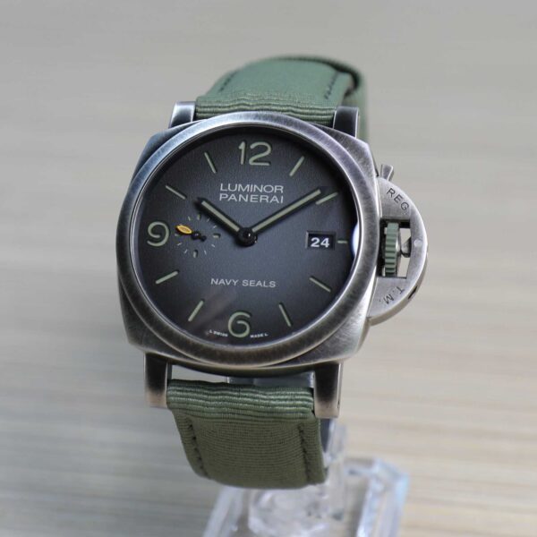 Panerai Luminor Marina Navy SEALs - Brunito steel - PAM01214 - 44mm - New - Full Set - Image 7